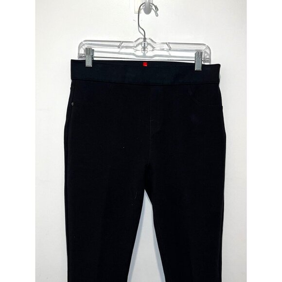 Spanx Black Slim Fit Ankle Length Straight Leg Women's Pants Size L - Picture 3 of 11